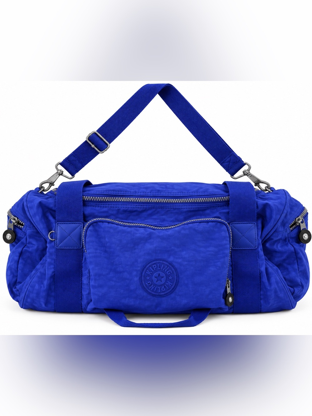 Kipling Unisex Royal Blue Nylon Travel Duffel Bag